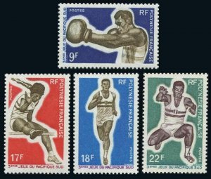 Fr Polynesia 247-250,MNH.Mi 96-99. Games 1969.Boxer,High,Long jumps,Runner.