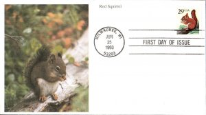 #2489 Red Squirrel Mystic FDC