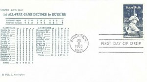 2046 20c BABE RUTH - FDC #45