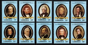 Liberia Sc #912-921 MNH