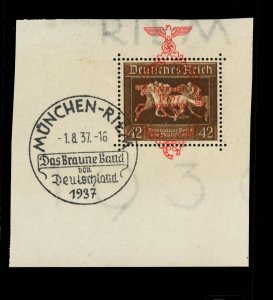 [GERMANY] 1937 Deutsches Reich: 42pf SC B105 Red Overprint (MNH)