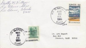 United States Colorado Rio Blanco 81651 1968 4-bar  1966-1975  Philatelic.