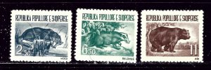 Albania 589-91 MLH 1961 Animals