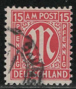Germany AM Post Scott # 3N9a, used