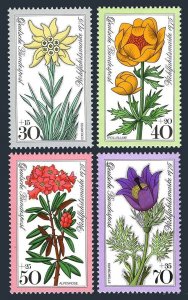 Germany B521-B524, MNH. Michel 867-870. Alpine Flowers, 1975.