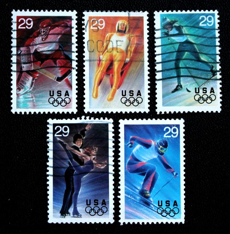 U.S. Stamp Scott # 2807-2811 Used Winter Olympics 1994 