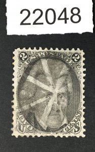 MOMEN: US STAMPS # 93 USED F-GRILL LOT # 22048