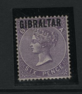 Gibraltar #6 Very Fine Mint Original Gum Hinged