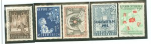 Austria #596-598/604/612 Mint (NH) Single