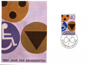 Liechtenstein 712 U/A FDC Maxi Card