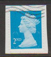 GB QE II Machin SG U2963 - 2nd brt blue -  M14L - Source  T 