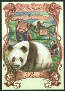 GUINEA  2013 THE ANIMALS  PANDAS  SOUVENIR SHEET MINT NH