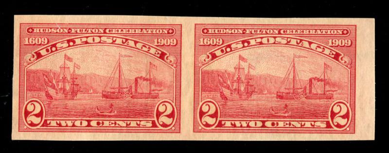 momen: US Stamps #373 Pair Mint OG NH XF+ 