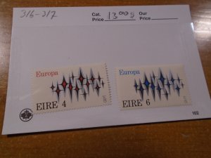 Ireland  #  316-17  MNH