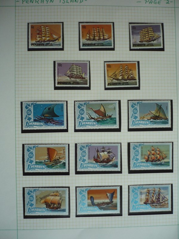 Stamps = Penrhyn Islands - Scott # 130-172 - Mint Never Hinged Set of 43 Stamps