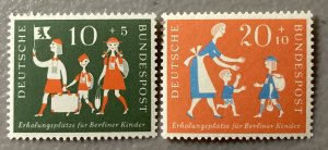 Germany  1957 #b354-5, Vacations, MNH.