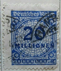 A6P46F306 Germany 1923 20miom Roulette Used Mi 319 B-