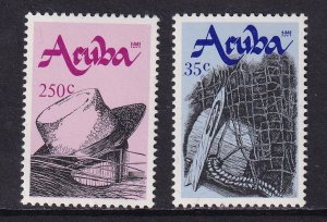 Aruba   #73-74   MNH  1991  handicrafts