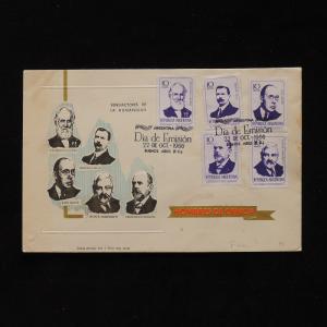 ZS-AB499 ARGENTINA - Fdc, 1966 Science Men, Benefactors Of Humanity Cover