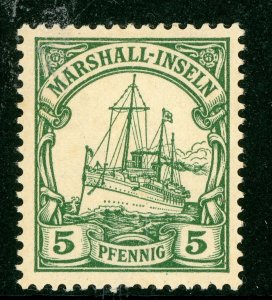 Marshall Islands 1901 Germany 5 pfg Green Sc #14 Mint X63