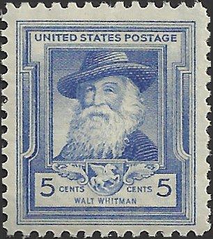 # 867 MINT NEVER HINGED WALT WHITMAN POET