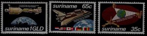 Suriname 588-90 MNH Space SCV3.60