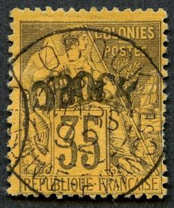 Obock Sc 8, Used.  Obock1892 cancel.  2019 SCV $450.00