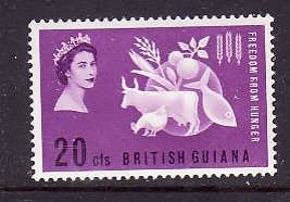 British Guiana-Sc#271-unused NH Omnibus set-QEII-Freedom From Hunger-