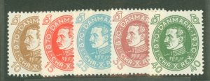 Denmark #213/219 Unused