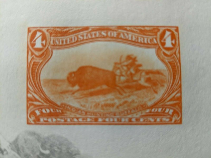 INDIAN HUNTING BUFFALO 1980 Souvenir Sheet TRANS-MISSISSIPPI Stamp Issue