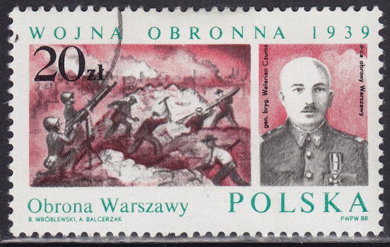 Poland 2865 Polish WWII Battles 20.00zł 1988