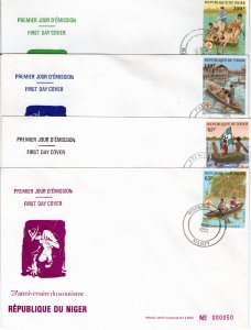 Niger 1982 Sc 586-9 FDC-1 (set of 4)
