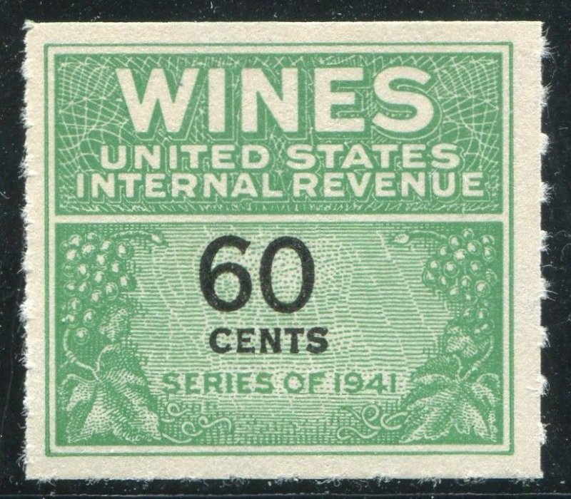 RE140   60c Internal Revenue: Wines Series of 1941 Unused