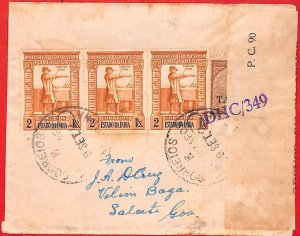 aa3969  - Portuguese India - POSTAL HISTORY -  CENSORED COVER from ASSOLNA  1942