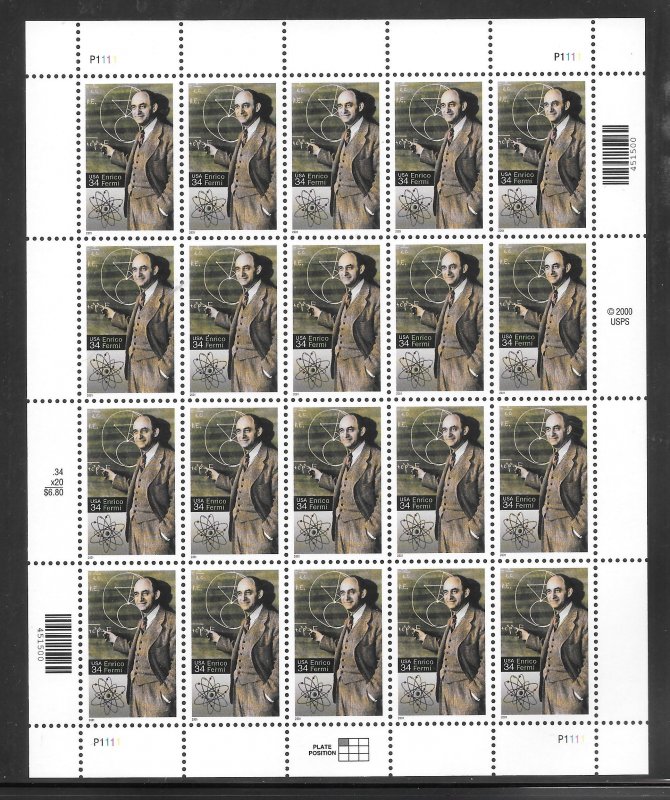 #3533 MNH Sheet