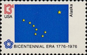 # 1681 MINT NEVER HINGED ( MNH ) STATE FLAG ALASKA