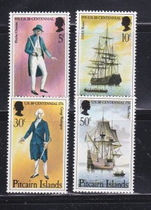 Pitcairn Islands 156-159 Set MNH American Bicentennial