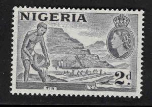 Nigeria Scott 93 MH* Type 1 Tin Mine stamp