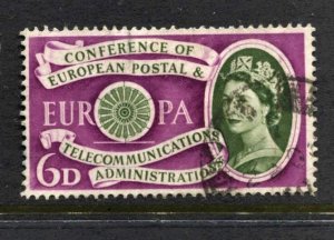 STAMP STATION PERTH Great Britain #377 QEII CEPT Issue Used 1960