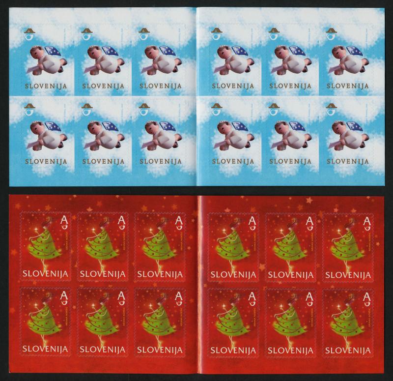 Slovenia 961a,2a,5a,6a Booklets MNH Christmas, New Year
