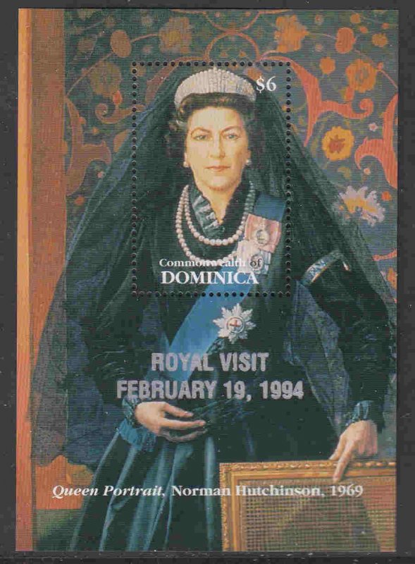 Dominica #1689 s/sheet F-VF Mint NH ** Royal Visit, 1994