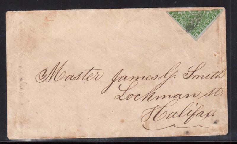 Nova Scotia #4a VF Used Bisect On Cover To Halifax **With Certificate**