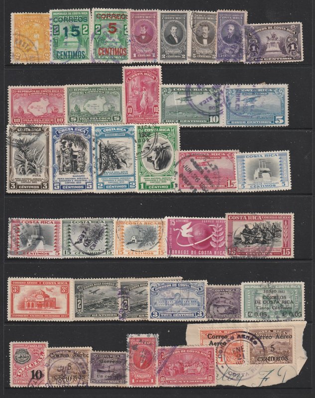 Costa Rica a small collection of earlies mainly used