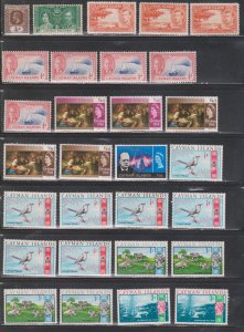 CAYMAN ISLANDS Lot Of Mostly MH Stamps - Duplication