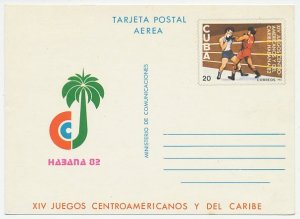 Postal stationery Cuba 1982 Boxing - Habana 82 