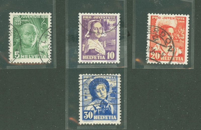 Switzerland #B81-84 Used Single (Complete Set)