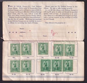 1917 War Savings Stamps 25c values Sc WS13 S2 multiple stamps in folder CV $220