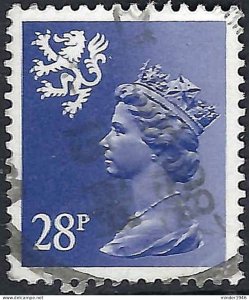 GREAT BRITAIN Scotland 1983 QEII 28p Violet Machin Perf 14 SGS50 Used