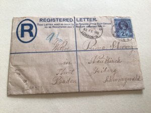 Queen Victoria Registered Letter used  uprated stamp cover   A13791