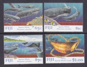 Fiji 821-24 MNH 1998 Types of Whales Full Set of 4